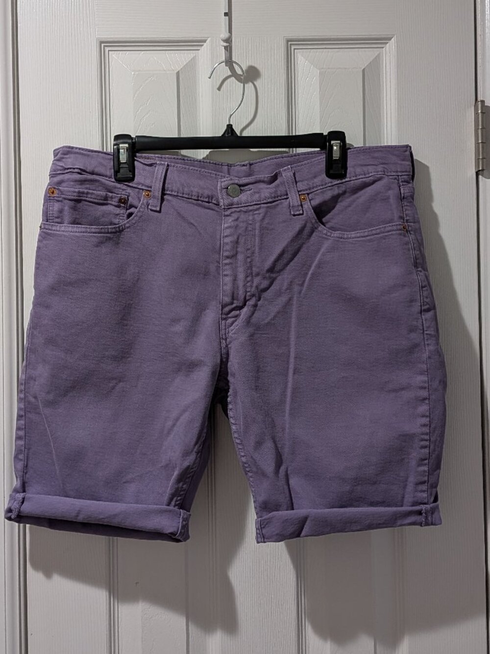 Levi 511 36 inch Waist Purple Cutoff Jean Shorts